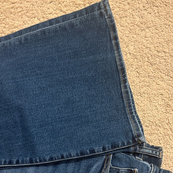 Abercrombie & Fitch Dark Blue Wide Leg Jeans - Picture 7 of 11